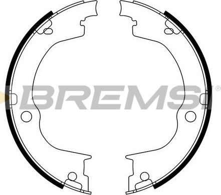 Bremsi GF0360 - Комплект гальм, ручник, парковка avtolavka.club