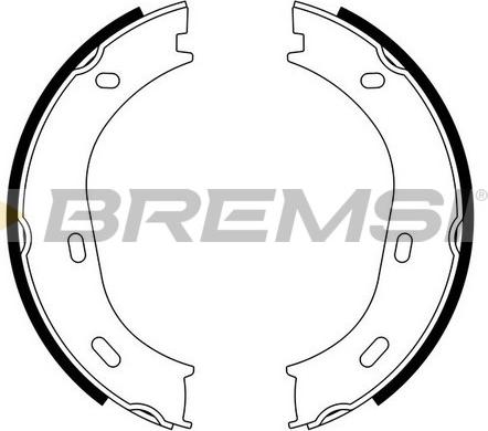 Bremsi GF0301 - Комплект гальм, ручник, парковка avtolavka.club