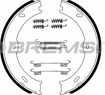 Bremsi GF0315-1 - Комплект гальм, ручник, парковка avtolavka.club