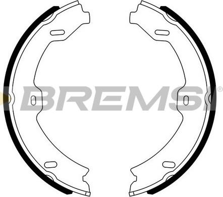 Bremsi GF0318 - Комплект гальм, ручник, парковка avtolavka.club