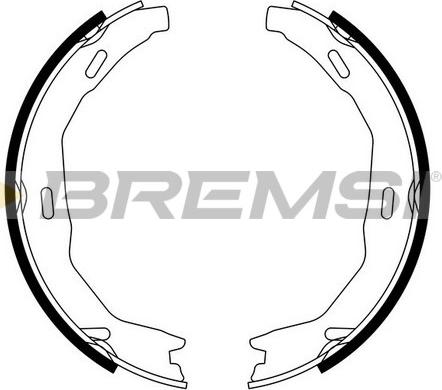 Bremsi GF0317 - Комплект гальм, ручник, парковка avtolavka.club