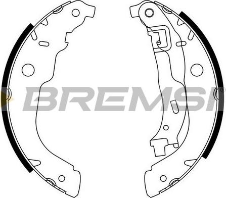 Bremsi GF0389 - Комплект гальм, барабанний механізм avtolavka.club