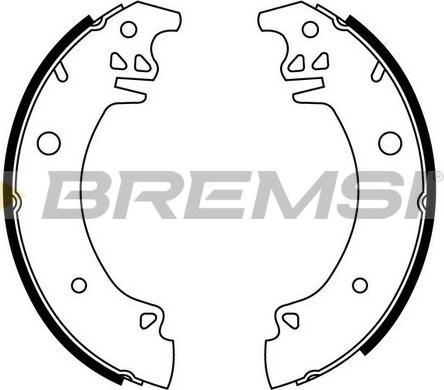 Bremsi GF0376 - Комплект гальм, барабанний механізм avtolavka.club