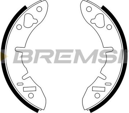 Bremsi GF0261 - Комплект гальм, барабанний механізм avtolavka.club