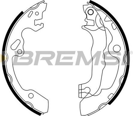 Bremsi GF0238 - Комплект гальм, барабанний механізм avtolavka.club