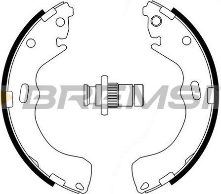 Bremsi GF0794 - Комплект гальм, барабанний механізм avtolavka.club