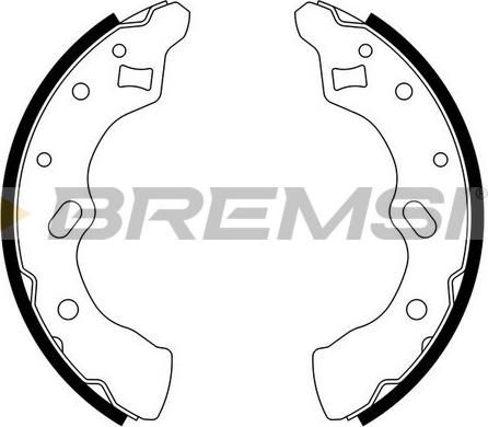 Bremsi GF0790 - Комплект гальм, барабанний механізм avtolavka.club