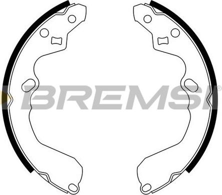 Bremsi GF0791 - Комплект гальм, барабанний механізм avtolavka.club