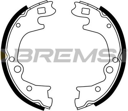 Bremsi GF0748 - Комплект гальм, ручник, парковка avtolavka.club