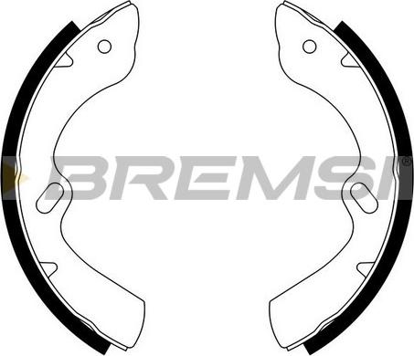 Bremsi GF0754 - Комплект гальм, барабанний механізм avtolavka.club