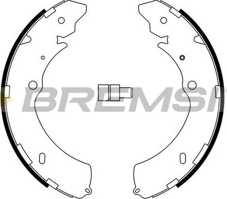 Bremsi GF0755 - Комплект гальм, барабанний механізм avtolavka.club