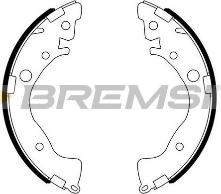 Bremsi GF0719 - Комплект гальм, барабанний механізм avtolavka.club