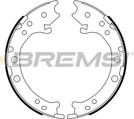 Bremsi GF0715 - Комплект гальм, ручник, парковка avtolavka.club