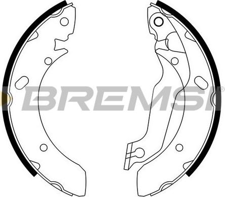 Bremsi GF0733 - Комплект гальм, барабанний механізм avtolavka.club