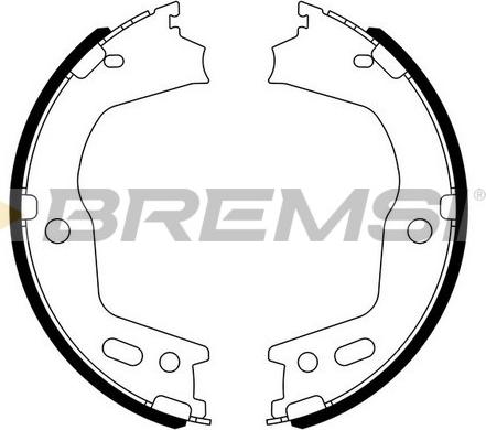 Bremsi GF0724 - Комплект гальм, ручник, парковка avtolavka.club