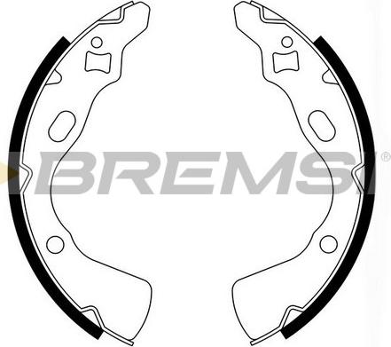 Bremsi GF0770 - Комплект гальм, барабанний механізм avtolavka.club