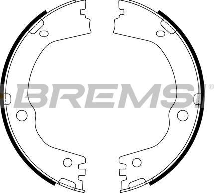 Bremsi GF1107 - Комплект гальм, ручник, парковка avtolavka.club