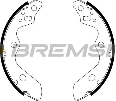 Bremsi GF1112 - Комплект гальм, барабанний механізм avtolavka.club