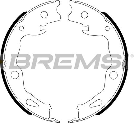 Bremsi GF1117 - Комплект гальм, ручник, парковка avtolavka.club