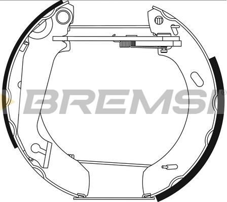 Bremsi GK0265 - Комплект гальм, барабанний механізм avtolavka.club