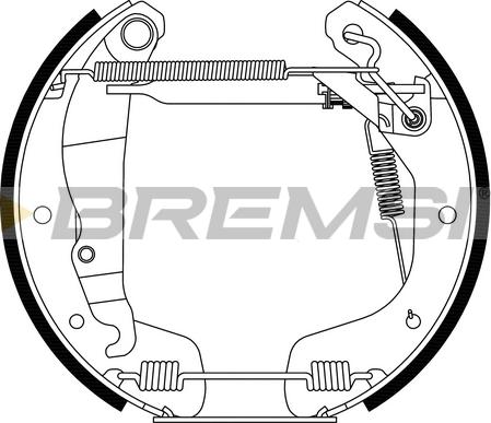 Bremsi GK0193 - Комплект гальм, барабанний механізм avtolavka.club