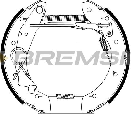 Bremsi GK0180 - Комплект гальм, барабанний механізм avtolavka.club