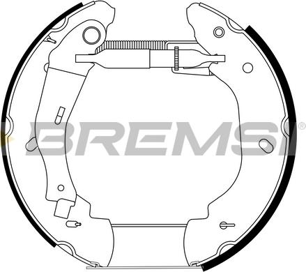 Bremsi GK0289 - Комплект гальм, барабанний механізм avtolavka.club