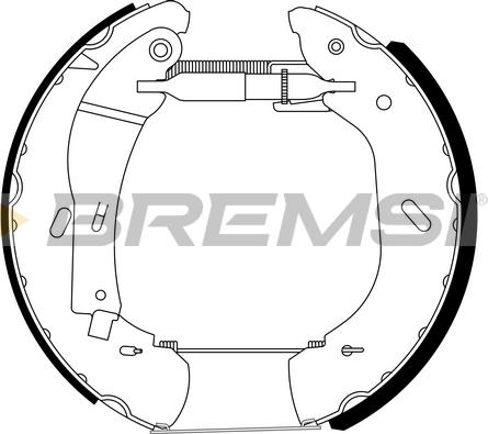 Bremsi GK0288 - Комплект гальм, барабанний механізм avtolavka.club