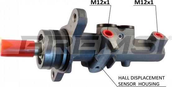 Bremsi PB0403 - Головний гальмівний циліндр avtolavka.club