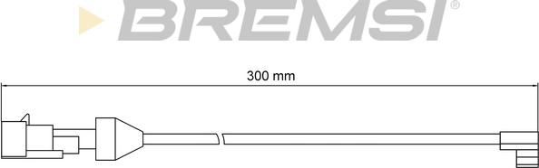 Bremsi WI0902 - Сигналізатор, знос гальмівних колодок avtolavka.club