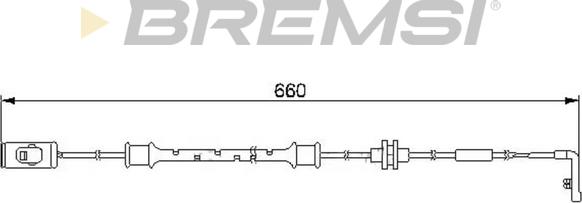 Bremsi WI0559 - Сигналізатор, знос гальмівних колодок avtolavka.club