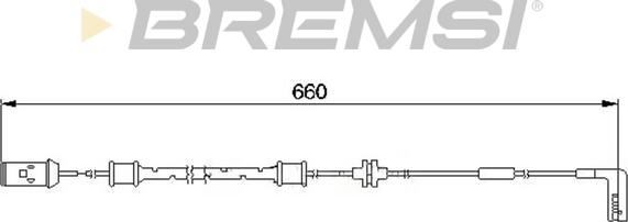 Bremsi WI0560 - Сигналізатор, знос гальмівних колодок avtolavka.club