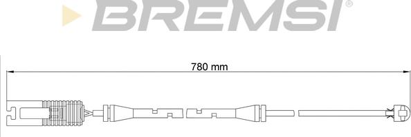 Bremsi WI0515 - Сигналізатор, знос гальмівних колодок avtolavka.club