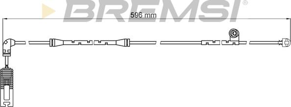 Bremsi WI0581 - Сигналізатор, знос гальмівних колодок avtolavka.club