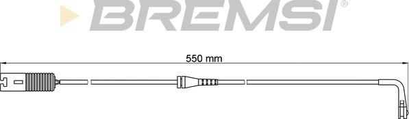 Bremsi WI0534 - Сигналізатор, знос гальмівних колодок avtolavka.club