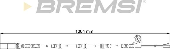 Bremsi WI0696 - Сигналізатор, знос гальмівних колодок avtolavka.club