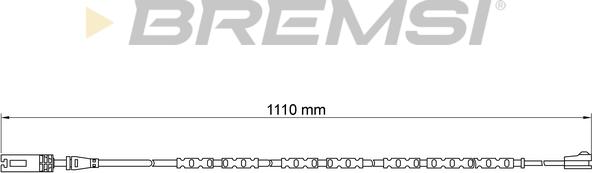 Bremsi WI0691 - Сигналізатор, знос гальмівних колодок avtolavka.club