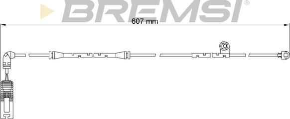 Bremsi WI0650 - Сигналізатор, знос гальмівних колодок avtolavka.club