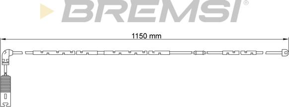 Bremsi WI0651 - Сигналізатор, знос гальмівних колодок avtolavka.club