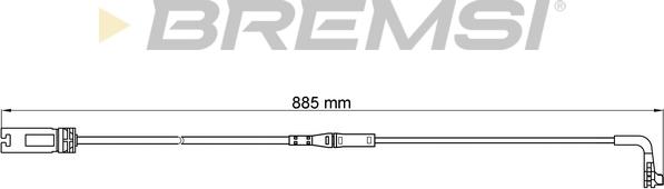 Bremsi WI0603 - Сигналізатор, знос гальмівних колодок avtolavka.club