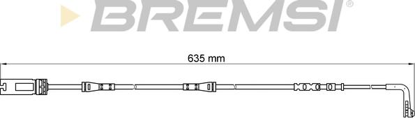 Bremsi WI0612 - Сигналізатор, знос гальмівних колодок avtolavka.club