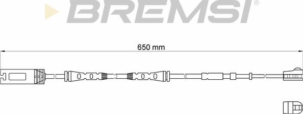 Bremsi WI0689 - Сигналізатор, знос гальмівних колодок avtolavka.club