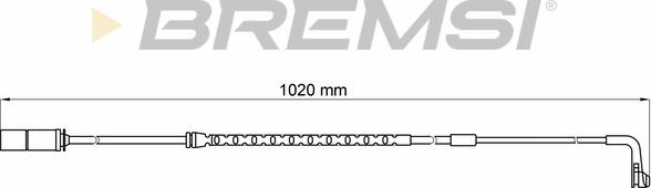 Bremsi WI0639 - Сигналізатор, знос гальмівних колодок avtolavka.club