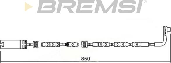 Bremsi WI0635 - Сигналізатор, знос гальмівних колодок avtolavka.club