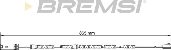 Bremsi WI0675 - Сигналізатор, знос гальмівних колодок avtolavka.club