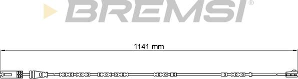 Bremsi WI0678 - Сигналізатор, знос гальмівних колодок avtolavka.club