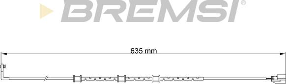 Bremsi WI0757 - Сигналізатор, знос гальмівних колодок avtolavka.club