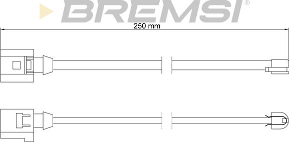 Bremsi WI0767 - Сигналізатор, знос гальмівних колодок avtolavka.club