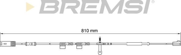 Bremsi WI0700 - Сигналізатор, знос гальмівних колодок avtolavka.club