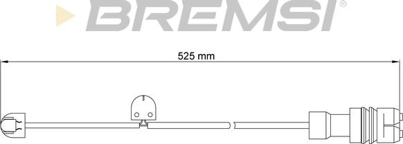 Bremsi WI0711 - Сигналізатор, знос гальмівних колодок avtolavka.club